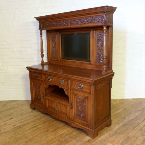 EDWARDIAN OAK SIDEBOARD - ADDITIONAL PHOTO 1