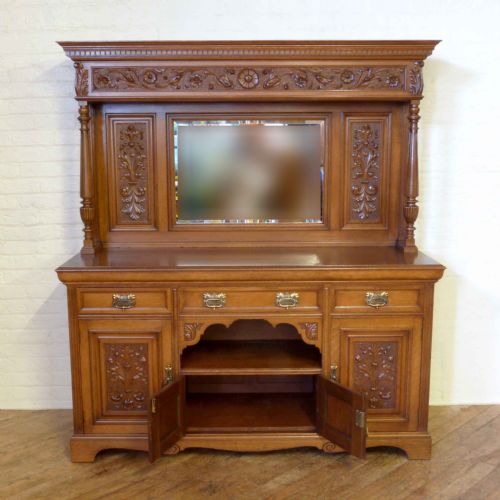 EDWARDIAN OAK SIDEBOARD - ADDITIONAL PHOTO 2