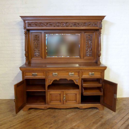 EDWARDIAN OAK SIDEBOARD - ADDITIONAL PHOTO 5