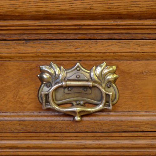 EDWARDIAN OAK SIDEBOARD - ADDITIONAL PHOTO 9