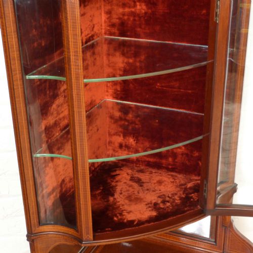 EDWARDIAN MAHOGANY CORNER CUPBOARD - ADDITIONAL PHOTO 2
