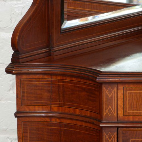 EDWARDIAN MAHOGANY CORNER CUPBOARD - ADDITIONAL PHOTO 7