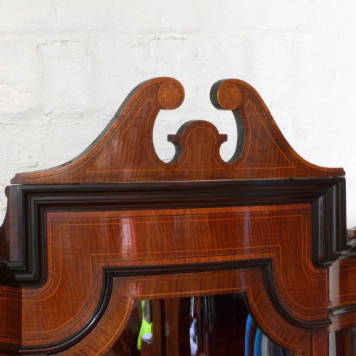 EDWARDIAN MAHOGANY CORNER CUPBOARD - ADDITIONAL PHOTO 8