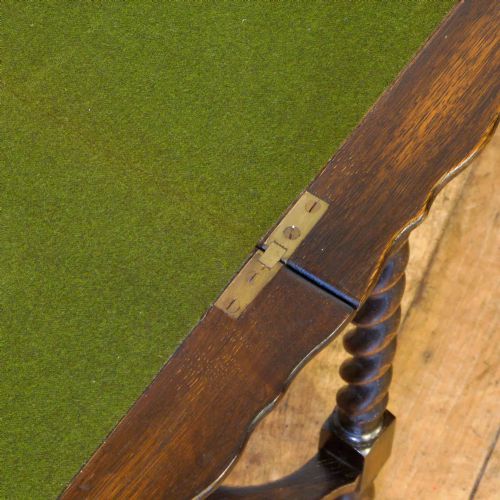 OAK OCCASIONALCARD TABLE - ADDITIONAL PHOTO 4