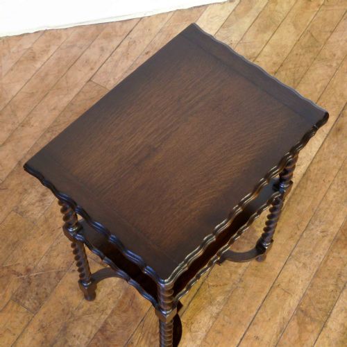 OAK OCCASIONALCARD TABLE - ADDITIONAL PHOTO 5