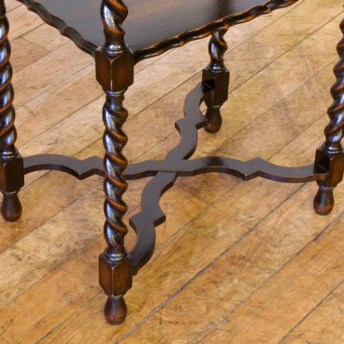 OAK OCCASIONALCARD TABLE - ADDITIONAL PHOTO 6