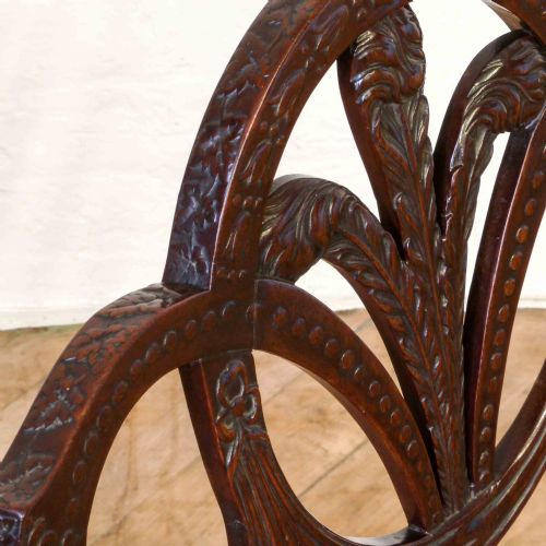 PAIR OF EDWARDIAN MAHOGANY ARMCHAIRS - ADDITIONAL PHOTO 8