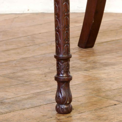PAIR OF EDWARDIAN MAHOGANY ARMCHAIRS - ADDITIONAL PHOTO 9