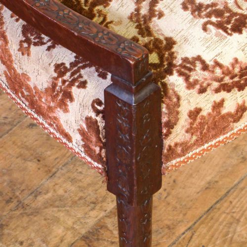 PAIR OF EDWARDIAN MAHOGANY ARMCHAIRS - ADDITIONAL PHOTO 10