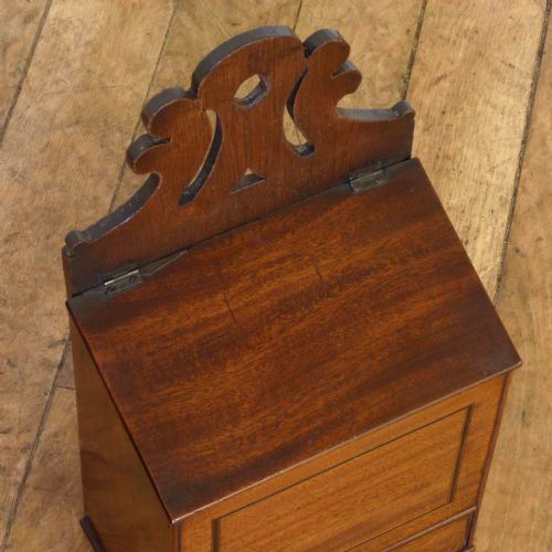 GEORGIAN MAHOGANY SALTCANDLE BOX - ADDITIONAL PHOTO 8