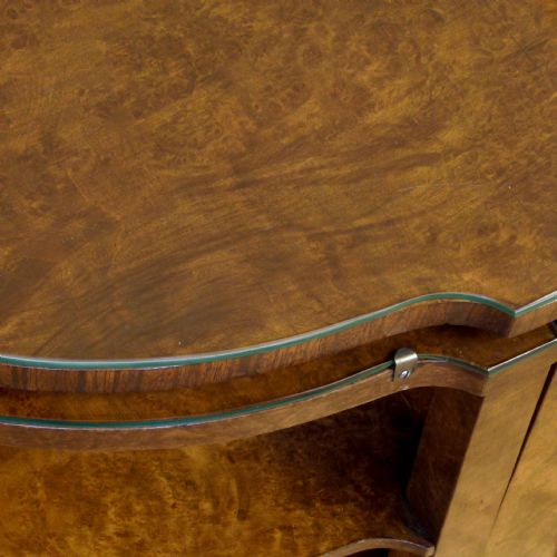 ART DECO WALNUT NEST OF TABLES - ADDITIONAL PHOTO 3