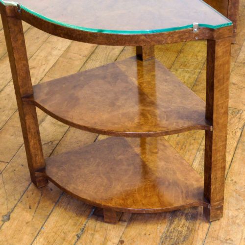 ART DECO WALNUT NEST OF TABLES - ADDITIONAL PHOTO 6