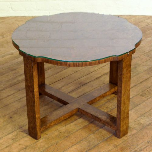 ART DECO WALNUT NEST OF TABLES - ADDITIONAL PHOTO 7