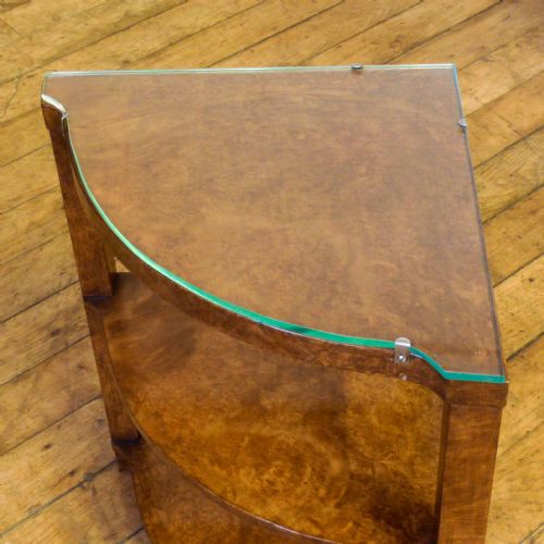 ART DECO WALNUT NEST OF TABLES - ADDITIONAL PHOTO 9