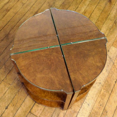 ART DECO WALNUT NEST OF TABLES - ADDITIONAL PHOTO 10