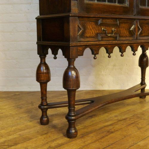 JACOBEAN STYLE OAK BOOKCASE - ADDITIONAL PHOTO 5