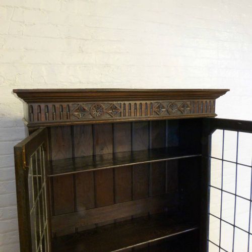 JACOBEAN STYLE OAK BOOKCASE - ADDITIONAL PHOTO 7