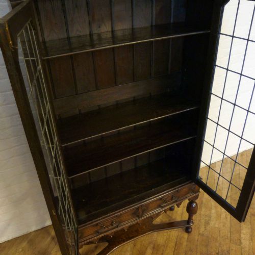 JACOBEAN STYLE OAK BOOKCASE - ADDITIONAL PHOTO 8