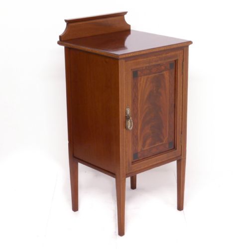 edwardian mahogany bedside cabinet - CATEGORY: ANTIQUE CABINETS - DATED EDWARDIAN