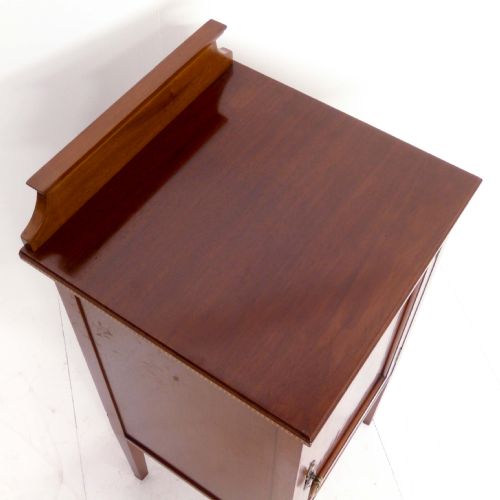 EDWARDIAN MAHOGANY BEDSIDE CABINET - ADDITIONAL PHOTO 8