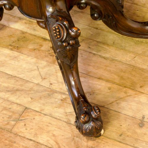VICTORIAN WALNUT CARD TABLE - ADDITIONAL PHOTO 7
