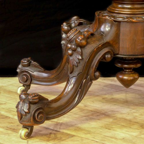 VICTORIAN WALNUT CARD TABLE - ADDITIONAL PHOTO 8