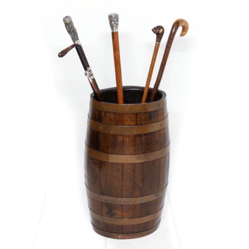 victorian oak rum barrel - CATEGORY: ANTIQUE MISCELLANEOUS - DATED VICTORIAN