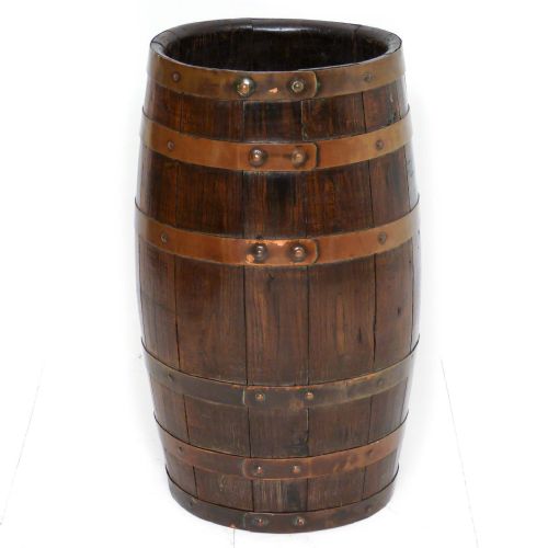 VICTORIAN OAK RUM BARREL - ADDITIONAL PHOTO 2