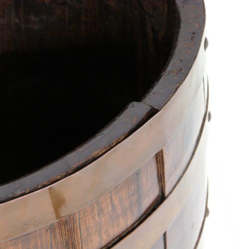 VICTORIAN OAK RUM BARREL - ADDITIONAL PHOTO 7