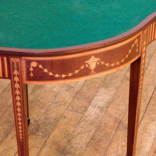 EDWARDIAN SHERATON STYLE MAHOGANY CARD TABLE - ADDITIONAL PHOTO 10