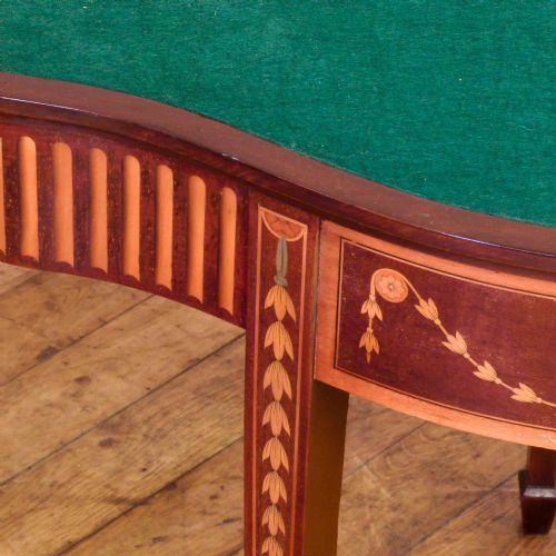 EDWARDIAN SHERATON STYLE MAHOGANY CARD TABLE - ADDITIONAL PHOTO 11