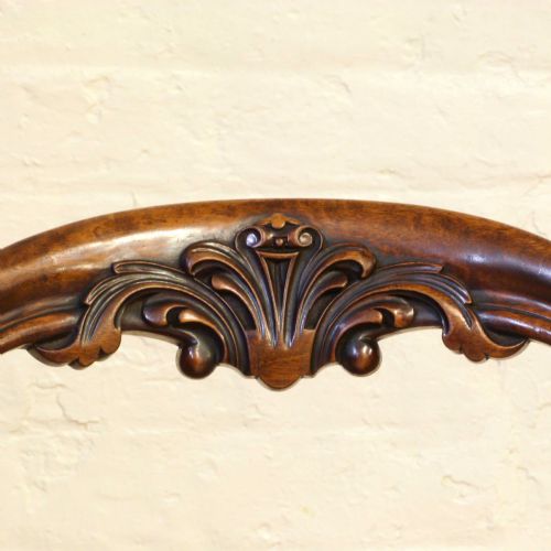 SET OF SIX VICTORIAN WALNUT BALLOON BACK CHAIRS - ADDITIONAL PHOTO 6