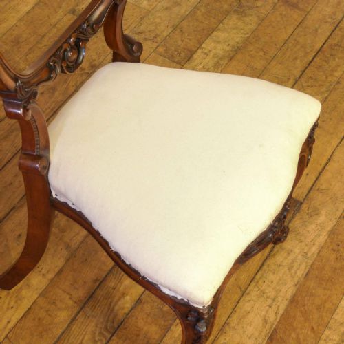 SET OF SIX VICTORIAN WALNUT BALLOON BACK CHAIRS - ADDITIONAL PHOTO 9