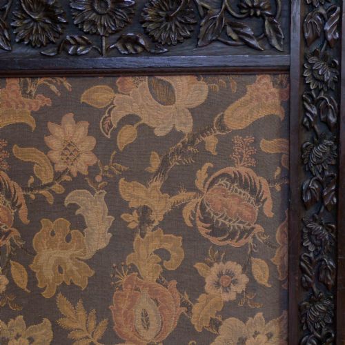 VICTORIAN OAK FRAMED TAPESTRY SCREEN - ADDITIONAL PHOTO 10