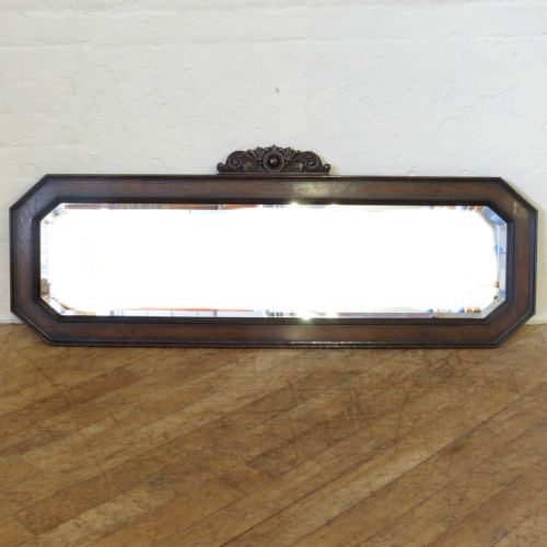 jacobean style oak mirror - CATEGORY: ANTIQUE MIRRORS - DATED 1920
