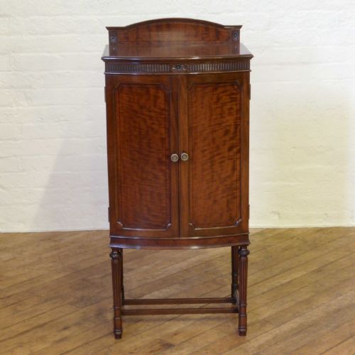 EDWARDIAN MAHOGANY MUSIC STATIONARY CABINET - ADDITIONAL PHOTO 4