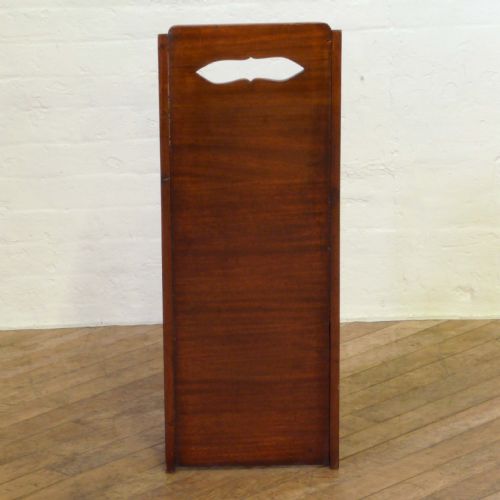 EDWARDIAN MAHOGANY NEWSPAPER RACK - ADDITIONAL PHOTO 6