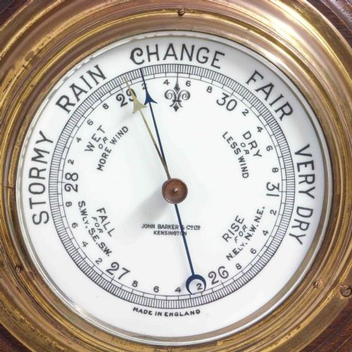 EDWARDIAN ANEROID BAROMETER - ADDITIONAL PHOTO 4