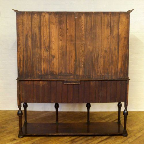 LARGE VICTORIAN JACOBEAN STYLE OAK DRESSER - ADDITIONAL PHOTO 9