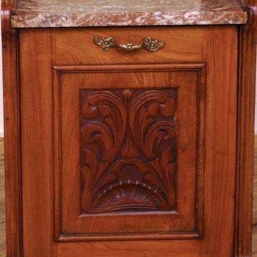 EDWARDIAN WALNUT COAL PURDONIUM - ADDITIONAL PHOTO 1