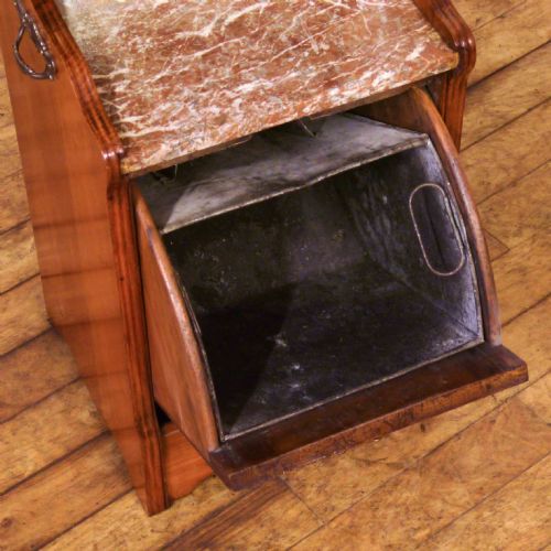 EDWARDIAN WALNUT COAL PURDONIUM - ADDITIONAL PHOTO 3