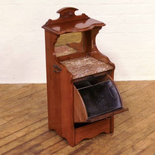 EDWARDIAN WALNUT COAL PURDONIUM - ADDITIONAL PHOTO 4