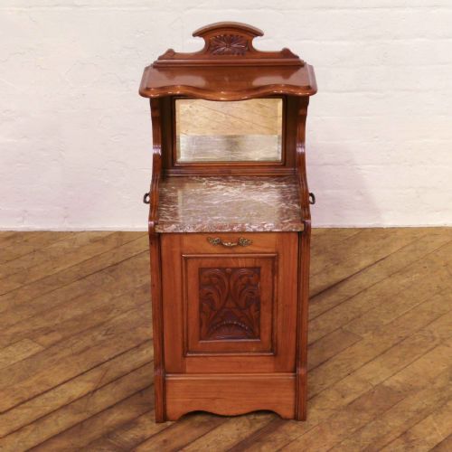 EDWARDIAN WALNUT COAL PURDONIUM - ADDITIONAL PHOTO 6