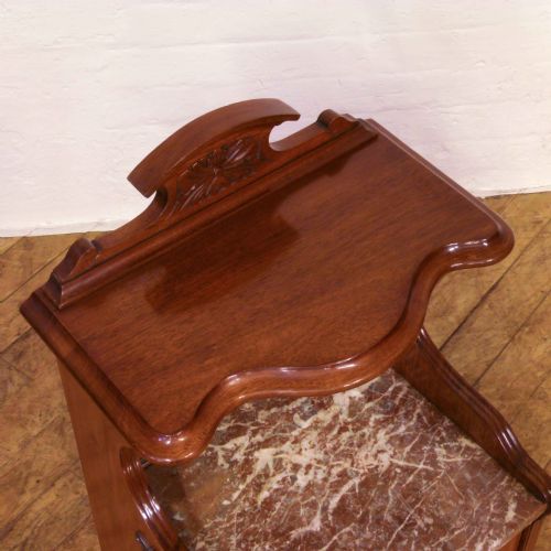 EDWARDIAN WALNUT COAL PURDONIUM - ADDITIONAL PHOTO 7