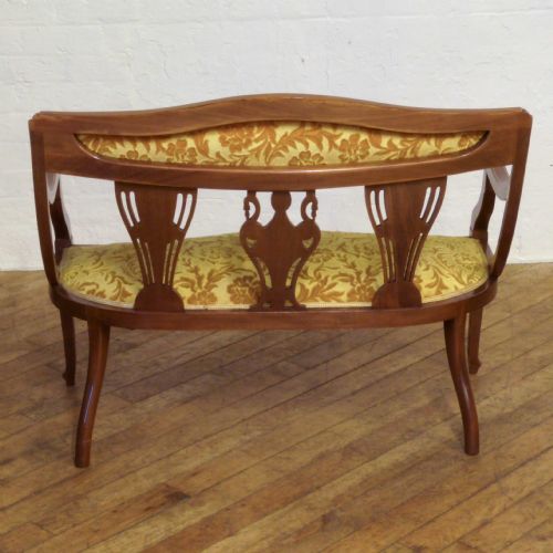 EDWARDIAN MAHOGANY INLAID SOFA - ADDITIONAL PHOTO 7