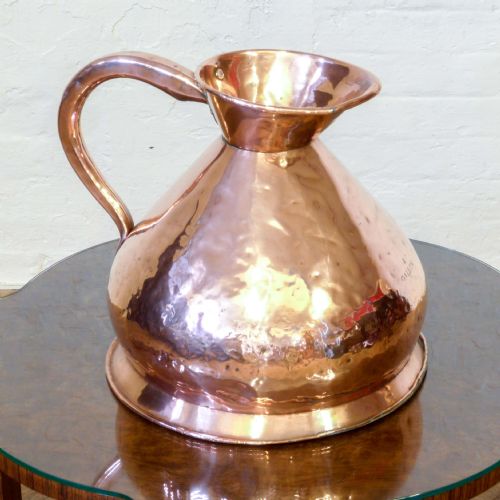 victorian 4 gallon copper harvest flagon - CATEGORY: ANTIQUE METAL - DATED VICTORIAN