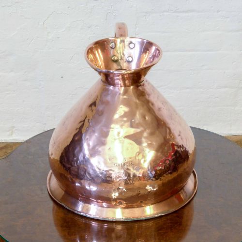 VICTORIAN 4 GALLON COPPER HARVEST FLAGON - ADDITIONAL PHOTO 3