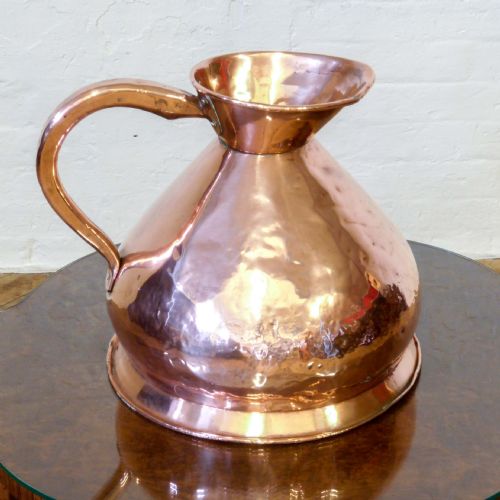 VICTORIAN 4 GALLON COPPER HARVEST FLAGON - ADDITIONAL PHOTO 4