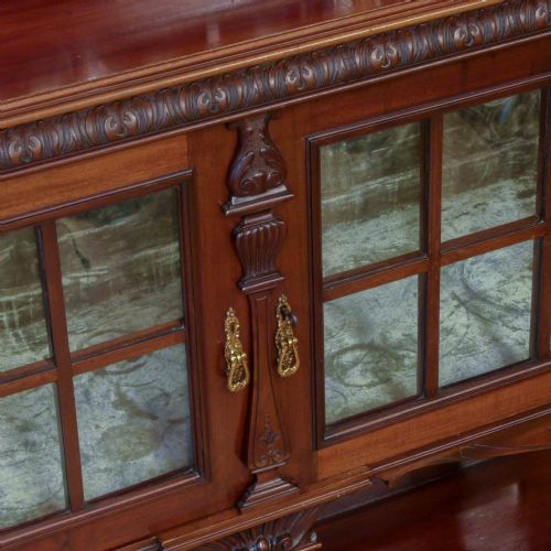 VICTORIAN MAHOGANY CABINET - ADDITIONAL PHOTO 3