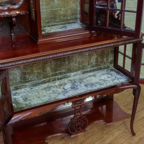 VICTORIAN MAHOGANY CABINET - ADDITIONAL PHOTO 6